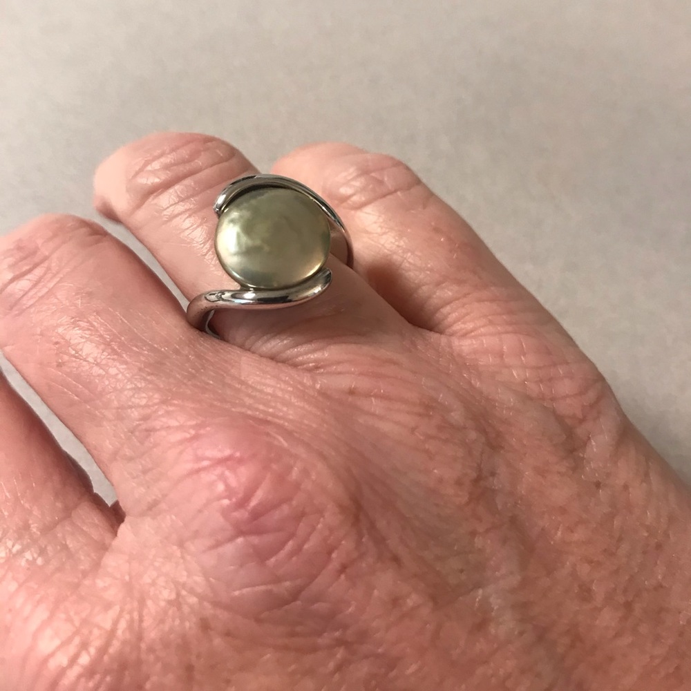 Honora Coin Pearl Ring Size 6 NIB